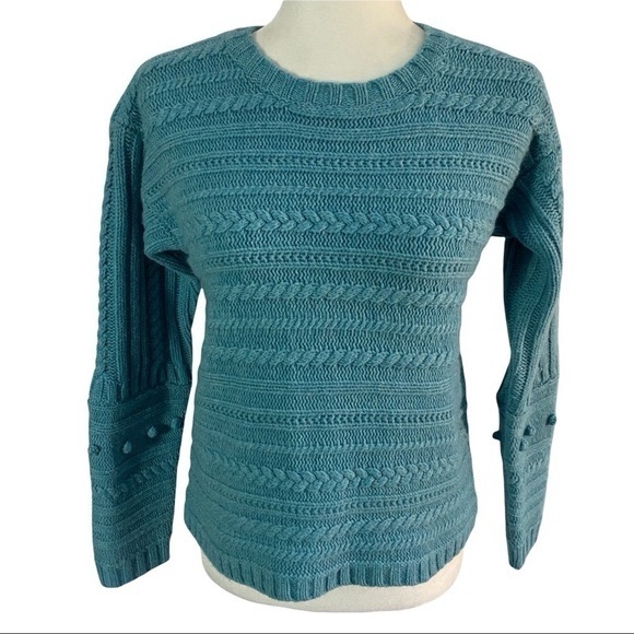Sundance Cableknit Crewneck Wool Sweater | XS - Picture 3 of 7